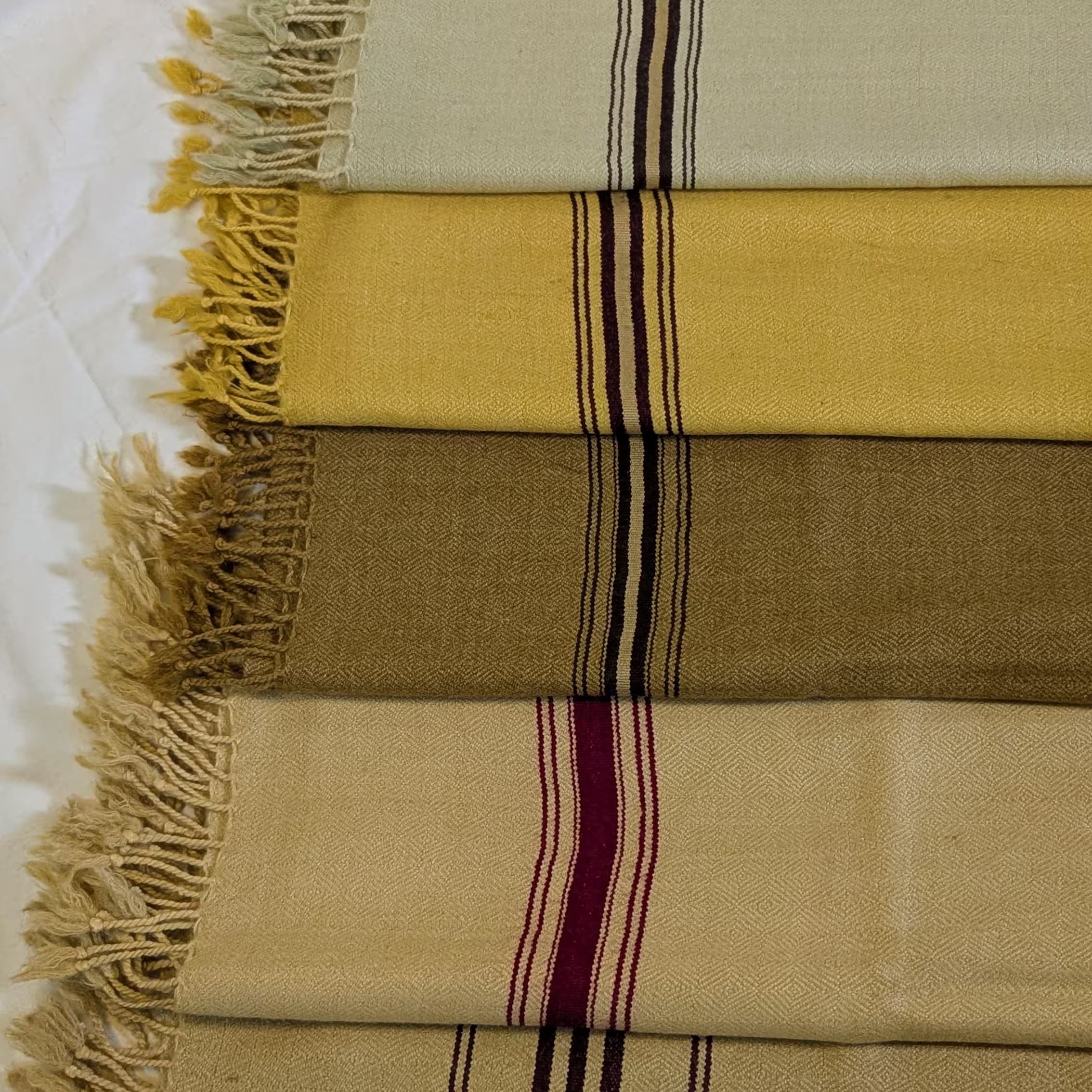 Double Pure 100% Wool Handmade Muffler