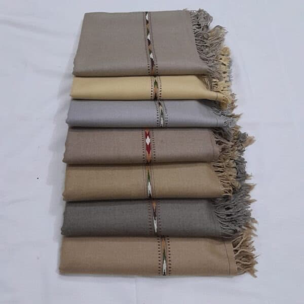 Handmade Pure Wool Shawl (100% Wool) | Salam Pora Made Classic Solid Colors