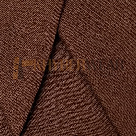 Charsadda Handmade Chocolate Color Classic Khaddar