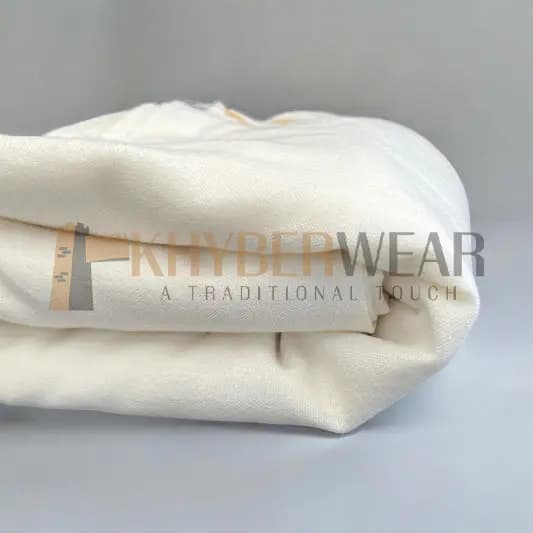 Charsadda Handmade White Classic Khaddar